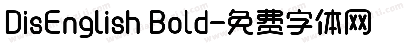 DisEnglish Bold字体转换